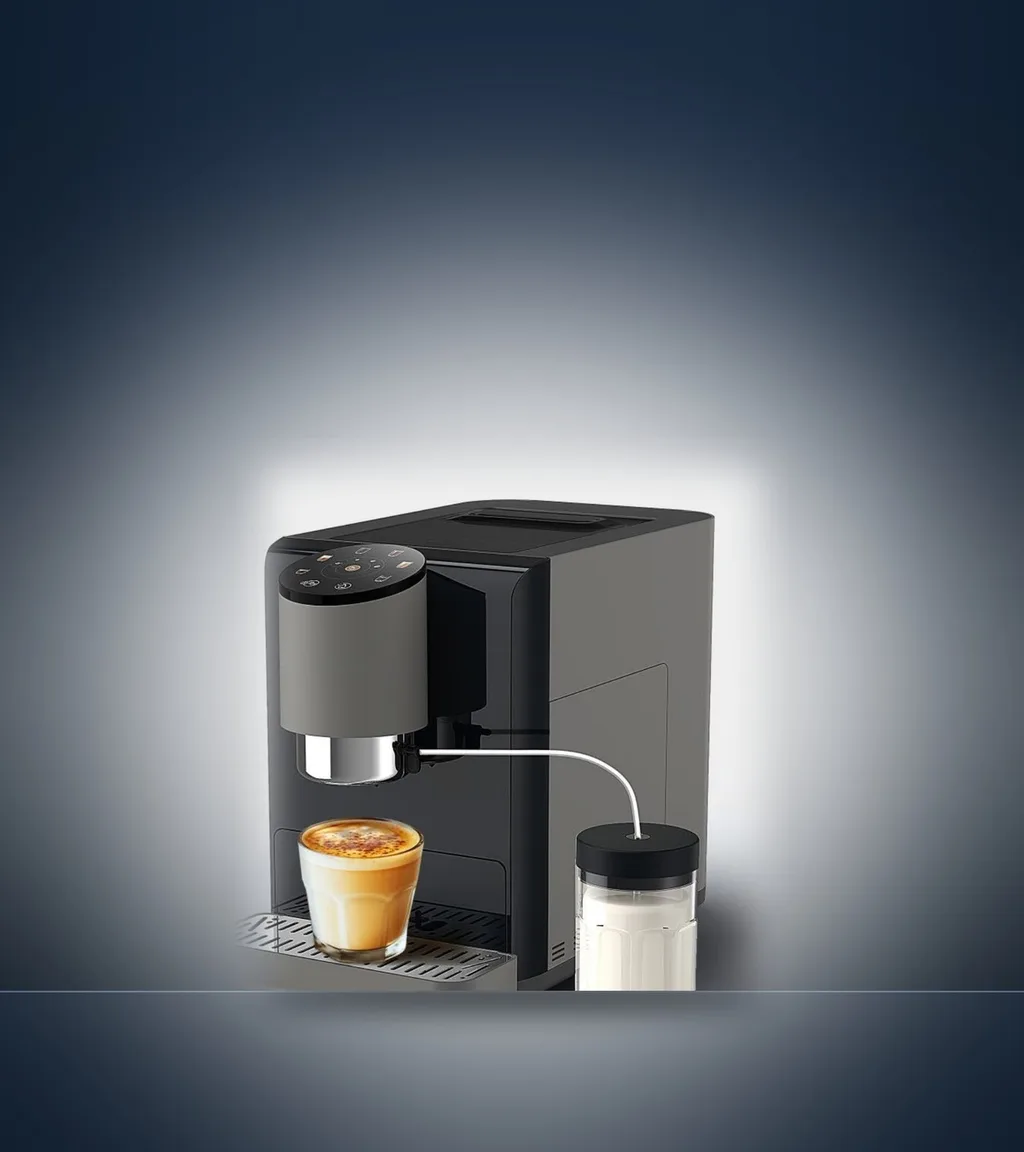 Automat AT06B compact bean-to-cup coffee machine with a milk jug