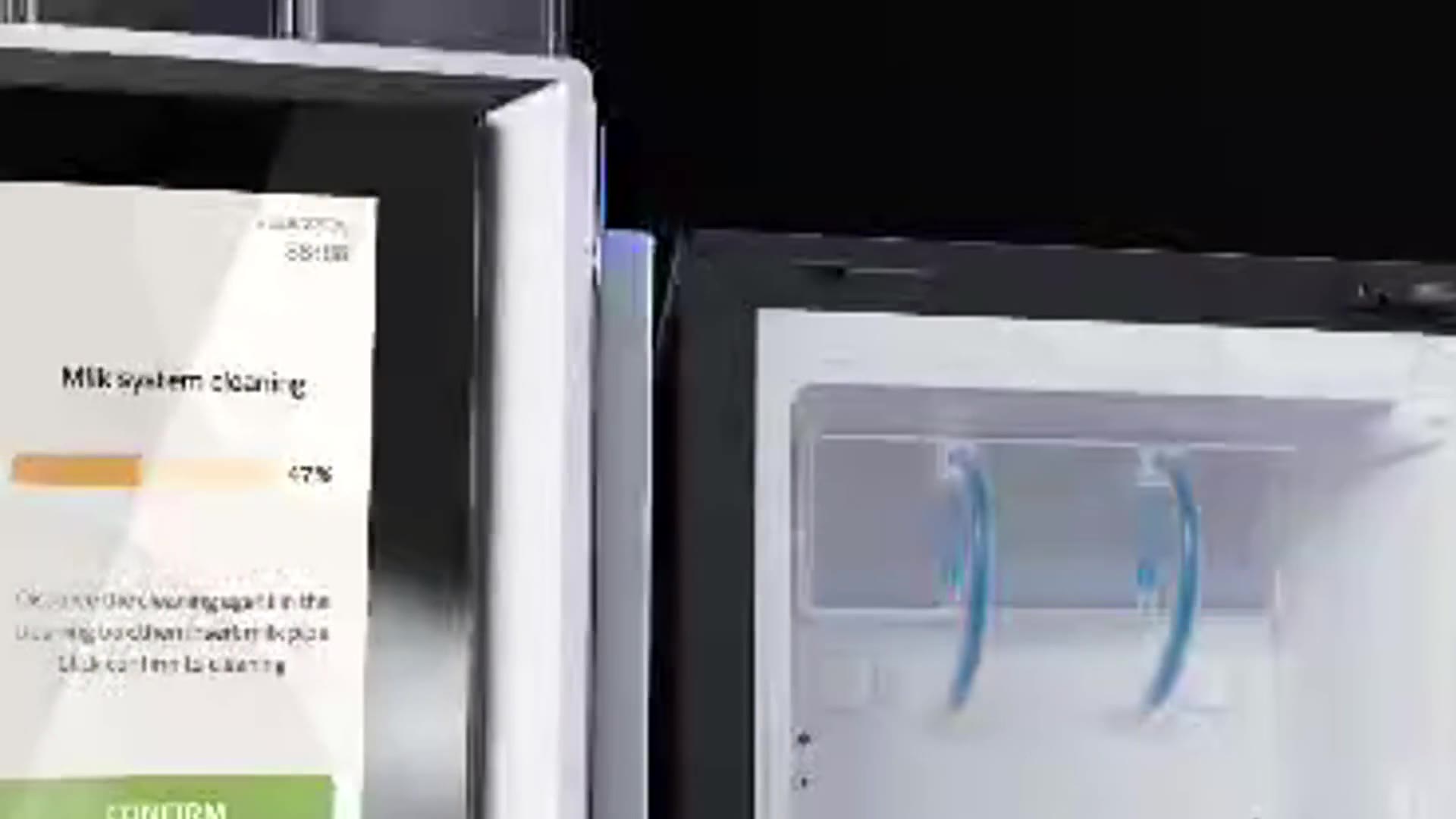 Automatic milk-system cleaning on Model Y Pro
