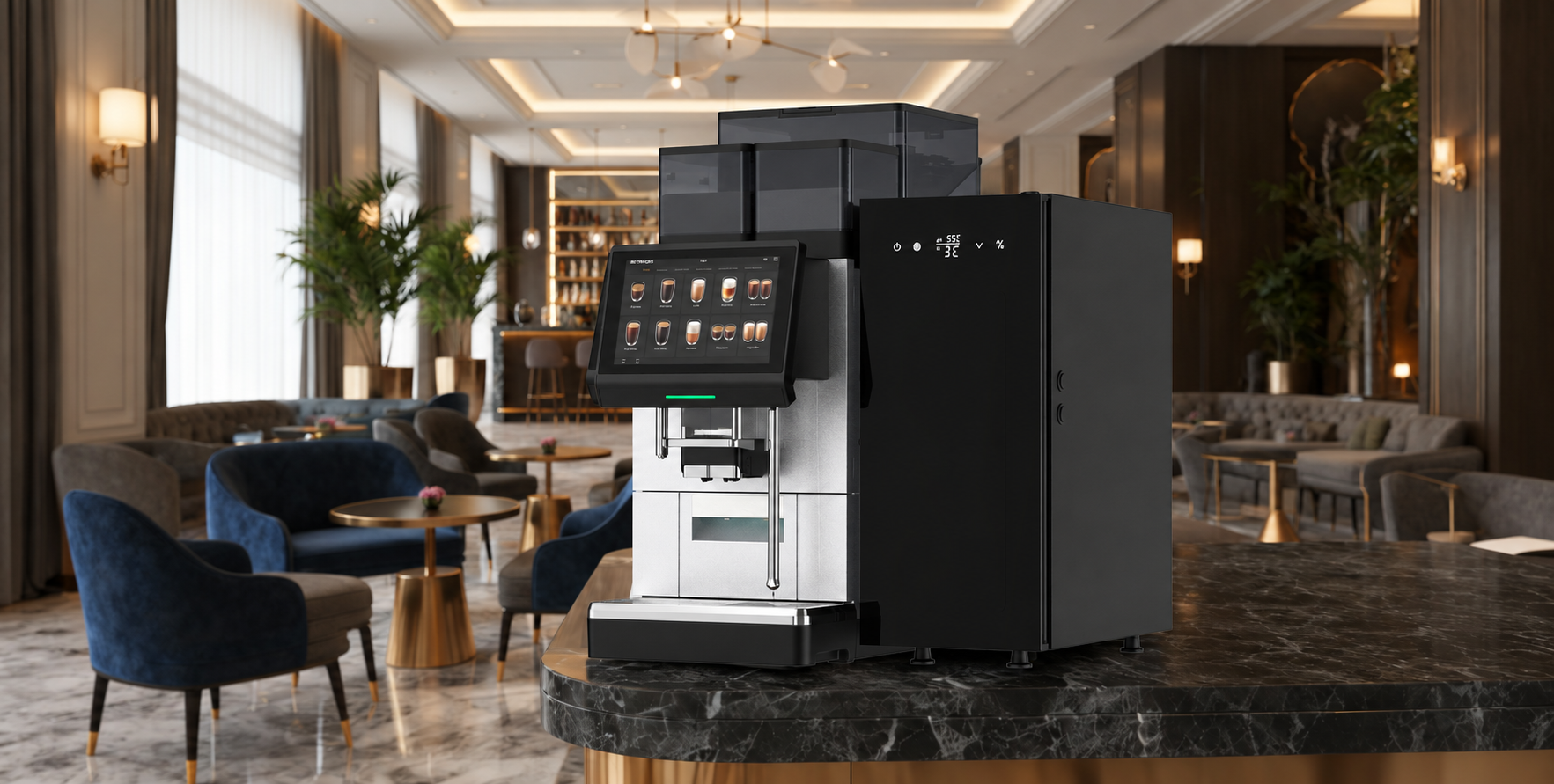 Automat AT38 in a hotel lounge