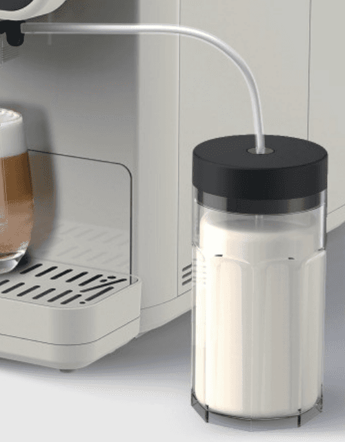 AT05B with milk frother and milk container