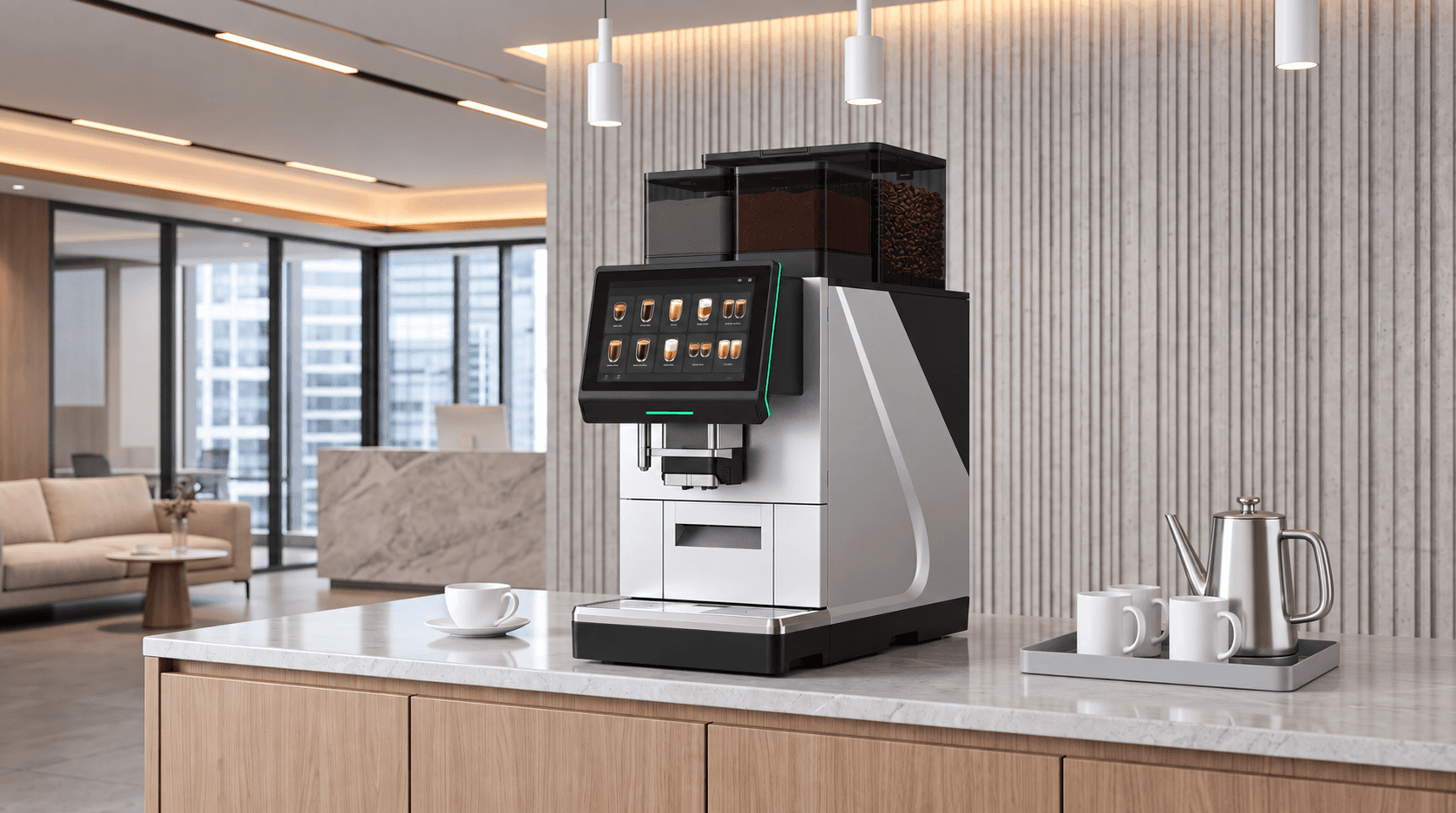 Automat AT38 coffee machine on an office counter