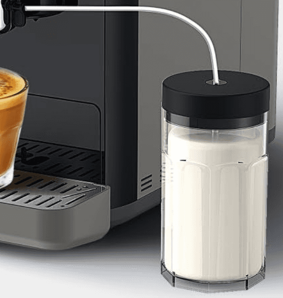 AT06B with milk frother and milk container