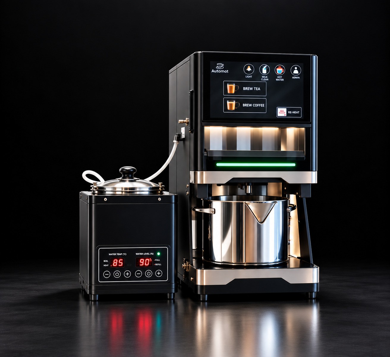 BrewNex fresh batch chai machine with external milk boiler
