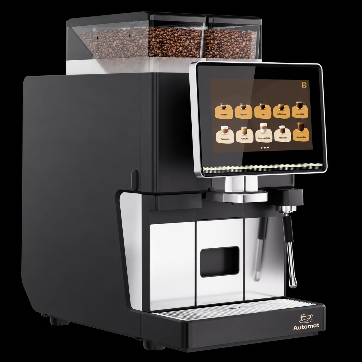 Automat O Series coffee machine, three-quarter view
